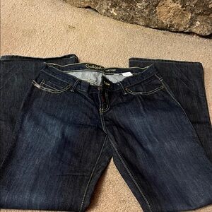 Cruel Girl Dark Blue Boot Cut Jeans